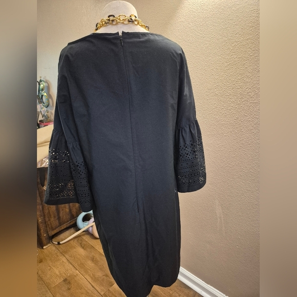 Ralph Lauren Black Sheath Dress with Bell Sleeves - Picture 5 of 8